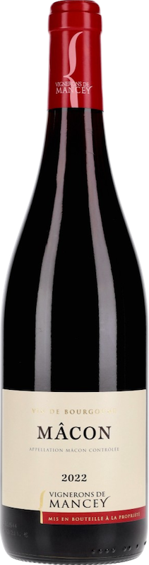 Les Vignerons de Mancey MÃ¢con Rouge 2022