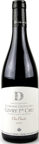 Domaine Desvignes Givry 1er Cru 'Clos Charlé' 2020